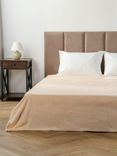 Плед 120*150 см, микрофибра, 100%пэ, 280г, Silvano, Сильвия, кремовый