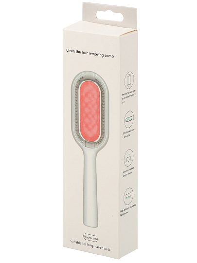 Щетка для вычесывания животных 19х2.8х5 см, Y4-11396