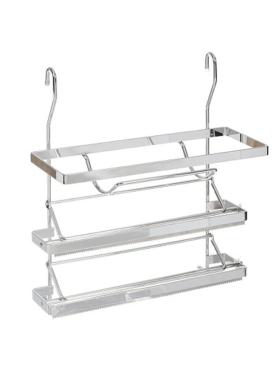 Полка на рейлинг для рулонов и фольги, 33х15.7х36.5 см, зубчатая, U000042