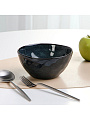 Салатник керамика, круглый, 15х8 см, 0.8 л, Stone Midnight, Domenik, DMD284