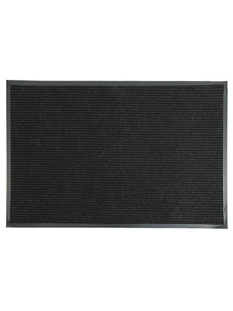 Коврик грязезащитный влаговпитывающий, 80х120 см, прямоугольный, темно-серый, Т202/5