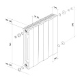 Радиатор биметалл, 500х100 мм, Royal Thermo, PianoForte/Bianco Traffico, 4 секции, НС-1176325 - фото 4