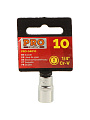Головка торцевая 6-гранная, 1/4&amp;quot;, 10 мм, Startul, PRO-54010