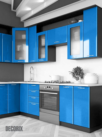 Эмаль аэрозольная, Decorix, универсальная, акриловая, глянцевая, синяя, A09, 520 мл