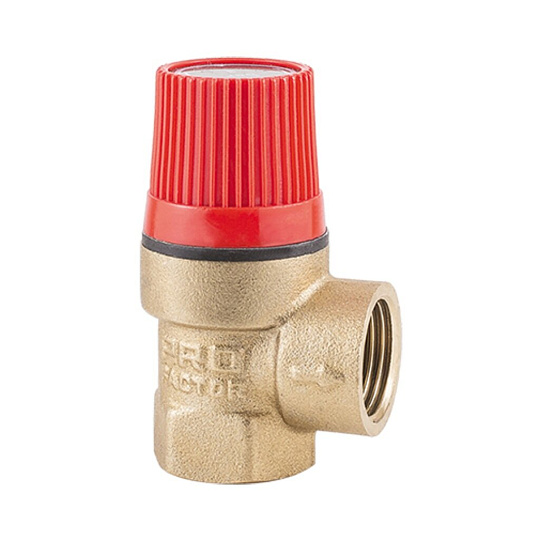 Клапан предохранительный латунь, 1/2&quot;, г-г, 3 бар, ProFactor, PF BS 576.15-3
