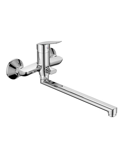 Смеситель для ванны, Антей, Кристалл, с картриджем, хром, 201040-ANT