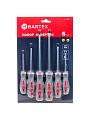 Набор отверток 6 предметов, Bartex, PH 0,1,2/ SL 3,5,6, антискользящая двухкомпонентная ручка, CrV сталь, SCDFS-6 - фото 10
