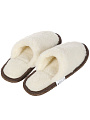 Тапки для женщин, шерсть, белые, р. 37-38, закрытые, ТМ001 - фото 2