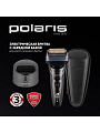 Электробритва аккумуляторная, Polaris, PMF 1016RC, сеточная, сухое/влажное бритье, 5 Вт, 0.8 А.ч, 4 бритвенные головки, wet&amp;amp;dry 7D PROF
