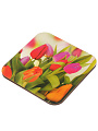 Подставка под горячее дерево, квадратная, 14.5х14.5х0.8 см, Тюльпаны, В-46 - фото 4