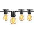 Гирлянда 20 м, Белт Лайт, General Lighting Systems, черная, 1.5 м шнур, шаг 50 см, Е27, 9.6 Вт, 663006