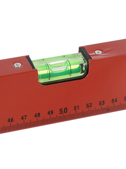 Уровень алюминий, 1000 мм, 3 глазка, линейка, красный, Bartex, HJ-92B