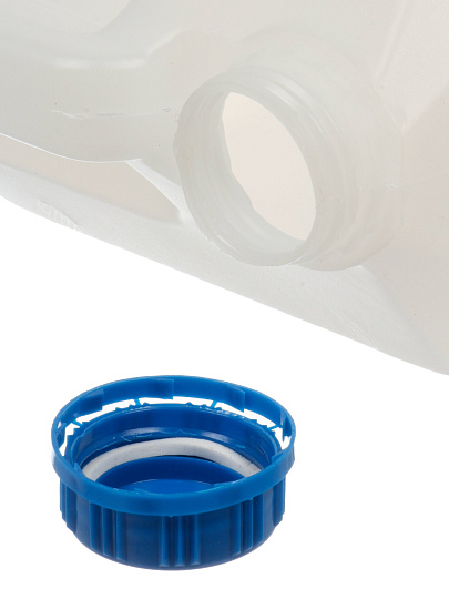 Канистра пластик, для воды, 5 л, прямоугольная, ручка сверху, в ассортименте, Радиан