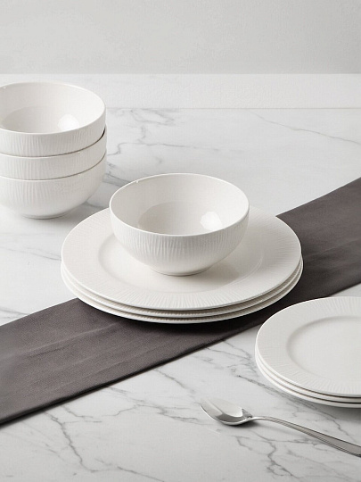 Сервиз столовый керамика, 24 предмета, на 6 персон, Jewel, Шармель, ПС0007-33
