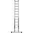 Лестница приставная, 3 секции, 12 ступеней, алюминий, 3 м, 150 кг, Новая высота, NV 1230, 1230312 - фото 20