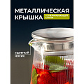 Кувшин боросиликатное стекло, 1.6 л, с крышкой, Вертикаль, B050173, для горячих и холодных напитков - фото 9