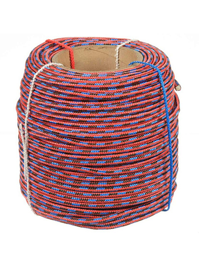 Шнур диаметр 8 мм, с сердечником плетеный, 8В 810, 15с018, в ассортименте, 100 м