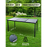 Мебель садовая Green Days, Эльмира, черная, стол, 190х90х75 см, 6 кресел, подушка бежевая, 120 кг, J-2022 - фото 12
