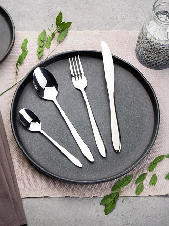 Набор столовых приборов металл, 24 предмета, глянец, B020141