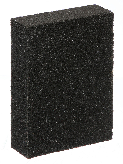 Шлифовальная губка зернистость P60, 100 х 70 х 25 мм, средняя жесткость, Bartex