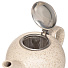 Чайник заварочный керамика, 0.75 л, с ситечком, металлическая крышка, Феличита, 109-06017, белый - фото 2