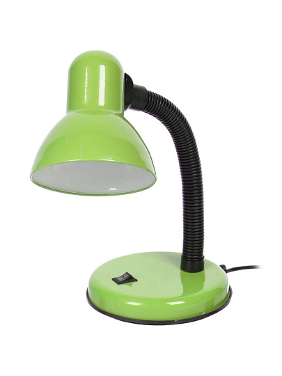 Светильник настольный на подставке, E27, 60 Вт, черный, абажур зеленый, Lofter, 203В-grn/270789