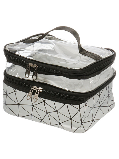 Косметичка 23х17х16 см, органайзер, A080084, прямоугольная, застежка молния, в ассортименте