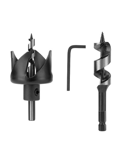 Набор инструментов для врезки замка Matrix, 70492/704929, 22/54, сталь, блистер, 3 предмета