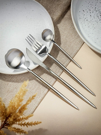 Набор столовых приборов нержавеющая сталь, 24 предмета, подарочная упаковка, Y6-10264