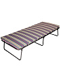 Раскладушка 194х79х41 см, 120 кг, Верона, мягкая, сталь, ламели, матрас в комплекте, поролон, в ассортименте - фото 3