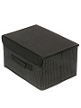 Кофр для хранения, с крышкой, складной, 28х20х15 см, черная клетка, A190063 - фото 3