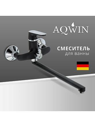 Смеситель для ванны, Aqwin, с картриджем, черный, A22118-6