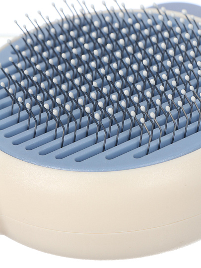 Щетка для вычесывания животных самоочищающаяся, с ушками, 20Х8.5 см, в ассортименте, Y4-11404