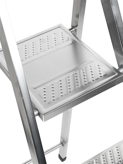 Стремянка 1 секция, 4 ступени, металл, 0.87 м, 150 кг, Amigo, ЛС1004