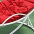 Подвесное кресло Кокон, 1-мест, 110х86х198 см, 150 кг, Green Days, белое, ротанг, подушка красная, H073-19-1850 - фото 7