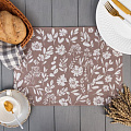 Салфетка «Этель» Flowers brown 30х45 см вид 1, 35% хл 65% пэ, 370 г/м2, 6705299