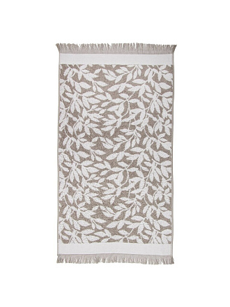 Полотенце банное 70х140 см, 100% хлопок, 450 г/м2, Ветвь, Silvano, серое, Узбекистан
