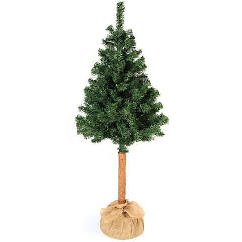 Елка новогодняя напольная, 180 см, Натуральное дерево, ель, зеленая, хвоя ПВХ пленка, P19