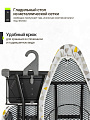 Доска гладильная 114х38 см, подставка для утюга, встроенная розетка, полка для белья, удлинитель 3 м, Марья Искусница, серо-желтая, антипригарное покрытие - фото 3