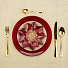 Тарелка обеденная, стекло, 28 см, круглая, Miracle red shiny, Akcam, 339-076 - фото 2