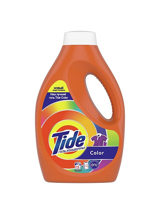 Гель для стирки Tide, 0.975 л, для цветного белья, Color