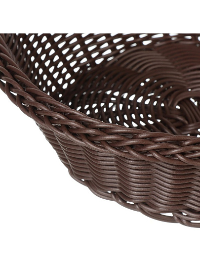 Корзина декоративная 25х8 см, круглая, плетеная, Y4-8896