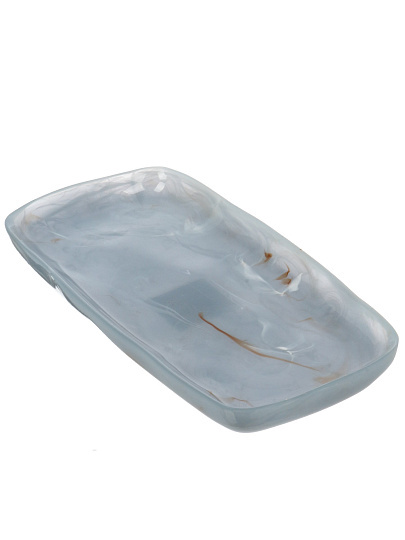 Поднос для ванных принадлежностей Гранит сер, полистоун, 26.3x12.8x2.3 см, BRE0974AA-TR