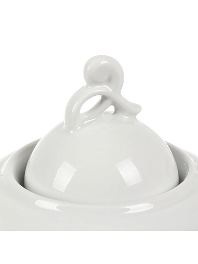 Чайник заварочный фарфор, 1 л, Добрушский фарфоровый завод, Голубка, Белье, 6С0109Ф34