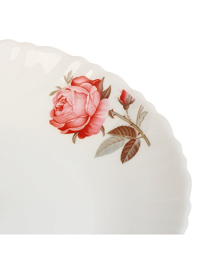 Тарелка обеденная, стеклокерамика, 24 см, круглая, Шарм, LHP95