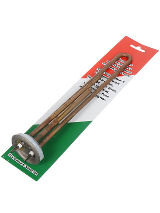 Тэн для водонагревателя Thermex/Garanterm, медь, 1.3 кВт, R64 мм, анод, М4, RF, индивидуальная упаковка, М10097