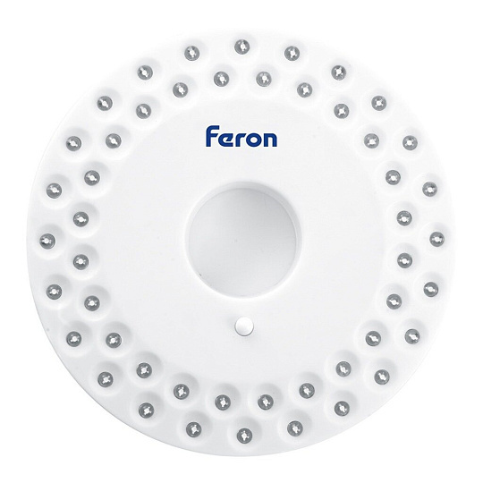 Фонарь ручной, Feron, TH2502, на батарейках, с карабином, 41685