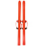 Лыжи для детей, 100 см, с палками, 100 см, универсальное крепление, в сетке, оранжевые, Вираж-спорт - фото 3