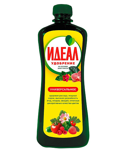 Удобрение Идеал, для овощей и цветов, на основе биогумуса, универсальное, жидкость, 500 мл, Сад чудес