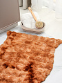 Коврик интерьерный 0.8х1.2 м, Silvano, фигурный, бежево-коричневый, искусственный мех, Y4-11722 - фото 2